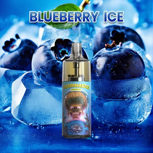 10000 Puff Blueberry Ice 10ml - Tornado by Gobar