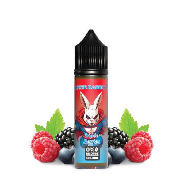 Triple Berries 0mg 50ml - White Rabbit