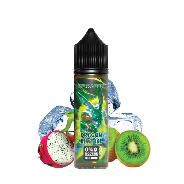 Dragon Kiwi Ice 0mg 50ml - White Rabbit