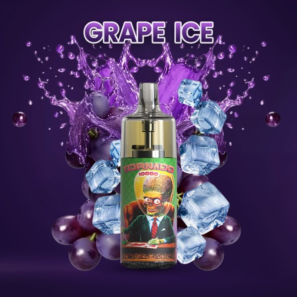 10000 Puff Grape Ice 10ml - Tornado by Gobar