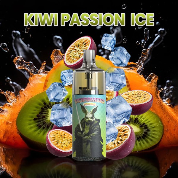 10000 Puff Kiwi Passion Ice 10ml - Tornado by Gobar