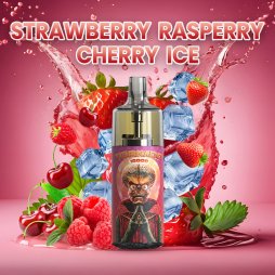 10000 Puff Strawberry Raspberry Cherry Ice 10ml - Tornado by Gobar