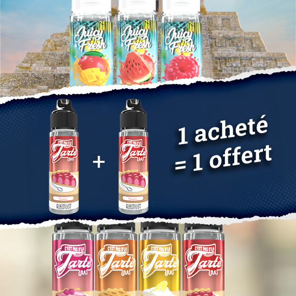 Offer 1+1 Fraisier 0mg 60ml - C'est pas d'la Tarte by Airmust