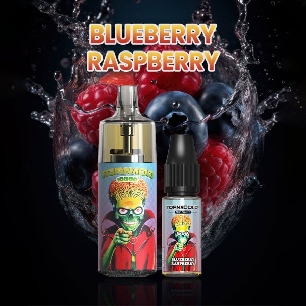 10000 Puff Blueberry Raspberry 10ml - Tornado by Gobar