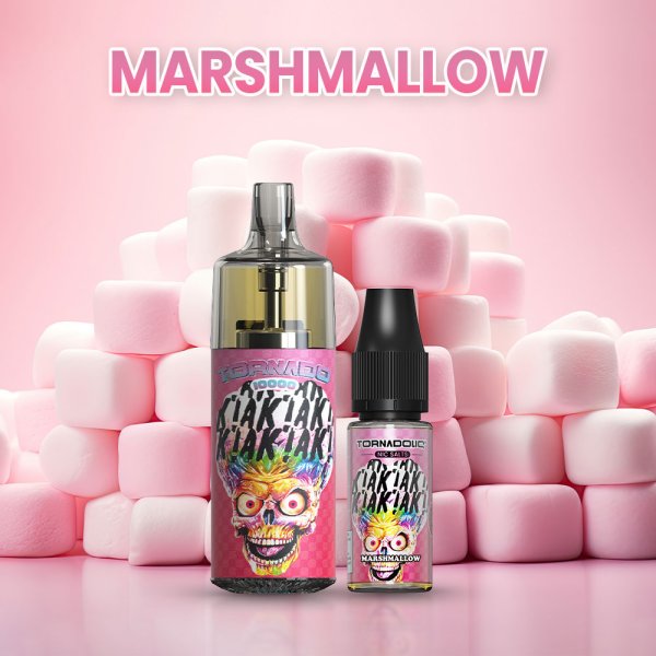 10000 Puff Marsmallow 10ml - Tornado by Gobar