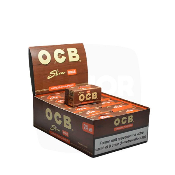 OCB Slim Virgin Leaf Rolls + Filters (24pcs) - OCB