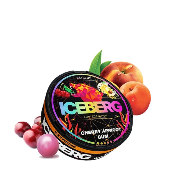 Pouches Nicotine 50mg Cherry Apricot Gum - Iceberg