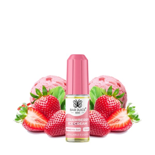 Strawberry Ice Cream Nic Salts 20mg 10ml - Bar Juice 5000