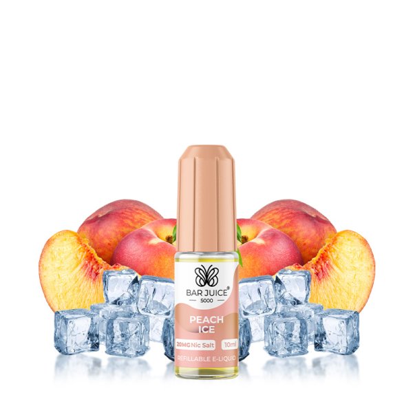 Peach Ice Nic Salts 10ml 20mg - Bar Juice 5000