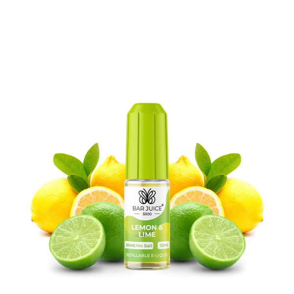 Lemon and Lime Nic Salts 10ml 20mg - Bar Juice 5000