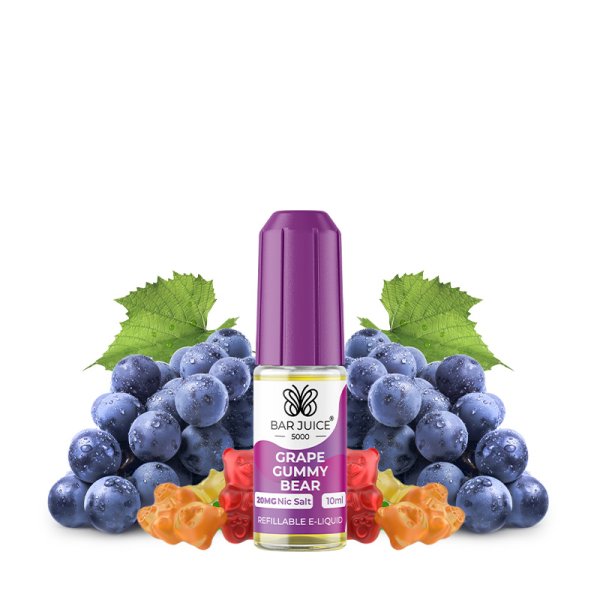 Grape Gummy Bear Nic Salts 10ml 20mg - Bar Juice 5000