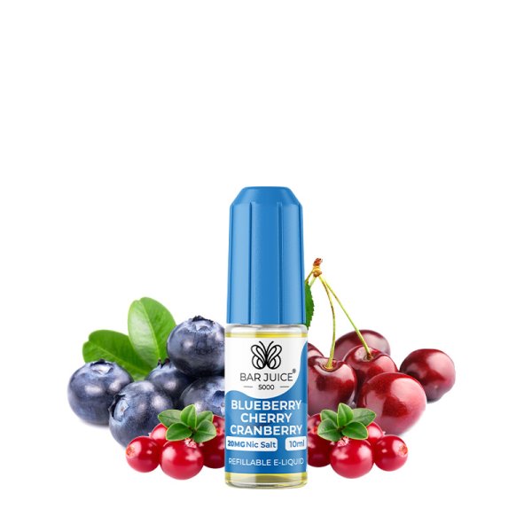 Blueberry Cherry Cranberry Nic Salts 10ml 20mg - Bar Juice 5000