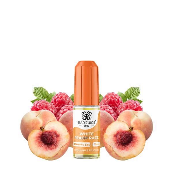 White Peach Razz Nic Salts 10ml 20mg - Bar Juice 5000