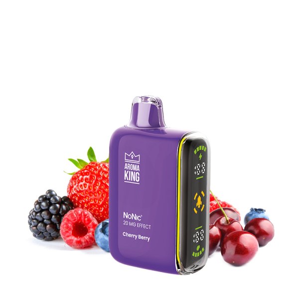 Puff NoNic Galaxy 15000 Cherry Berry TPD Ready - Aroma King