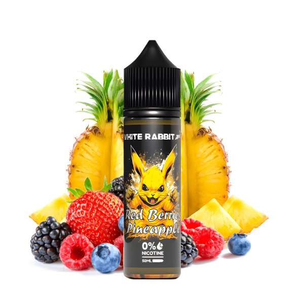 Red Berries Pineapple 0mg 50ml - White Rabbit