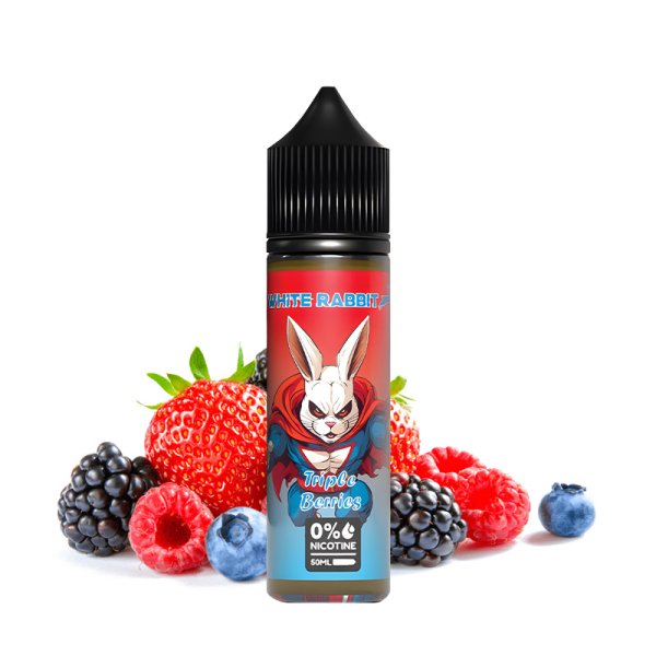 Triple Berries 0mg 50ml - White Rabbit