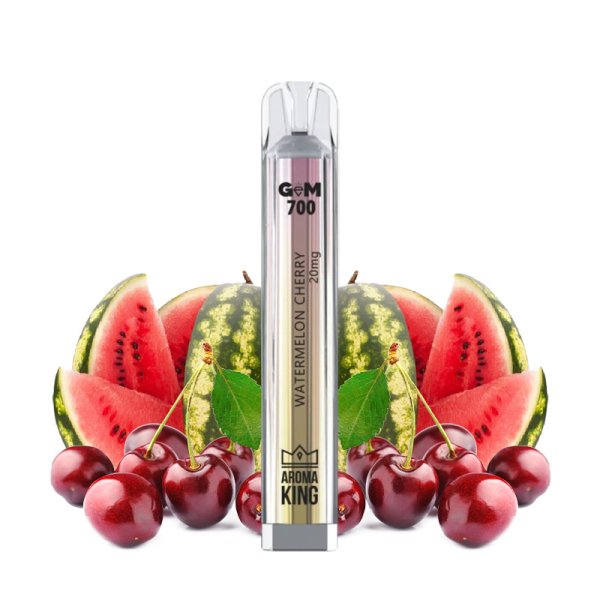 Puff Gem 700 Watermelon Cherry 20mg - Aroma King