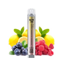 Puff Gem 700 Raspberry Blueberry Lemon 20mg - Aroma King