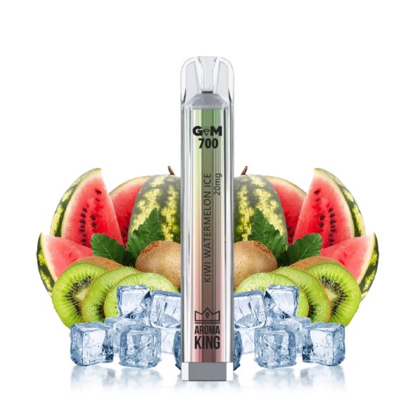 Puff Gem 700 Kiwi Watermelon Ice 20mg - Aroma King