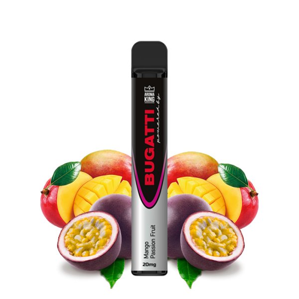 Puff Bugatti 600 Mango Passion Fruit 20mg - Aroma King