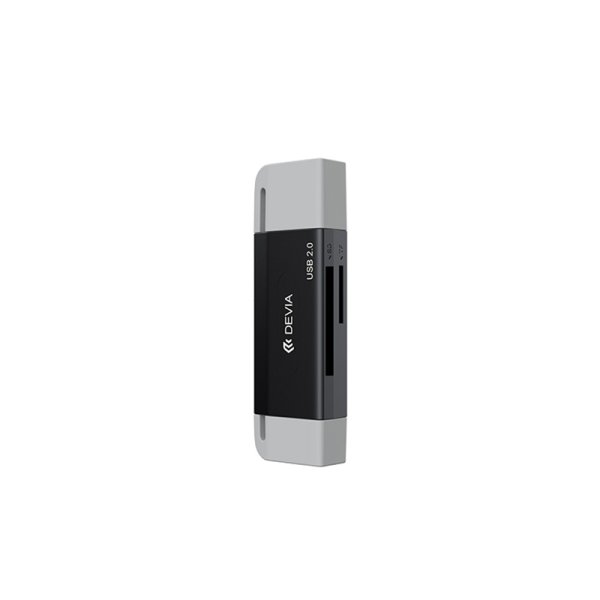 Clé USB 2 en 1 Type C 2.0 à Lecteur Carte SD TF (480Mbps) - Smart Series by DEVIA