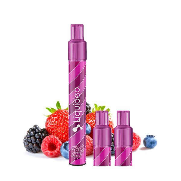 Starter Kit 2400 Puff Fruits Rouges (3pods) - Wpuff 2.0 by Liquideo