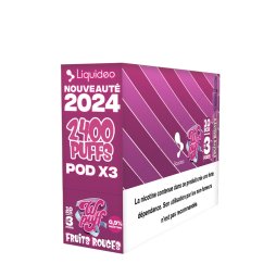 Starter Kit 2400 Puff Fruits Rouges (3pods) - Wpuff 2.0 by Liquideo