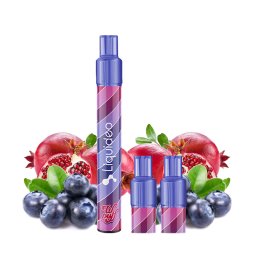 Starter Kit 2400 Puff Myrtille Grenade (3pods) - Wpuff 2.0 by Liquideo