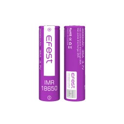 Rechargeable Battery 18650 3000mAh 35A 3.7 (2pcs) - Efest