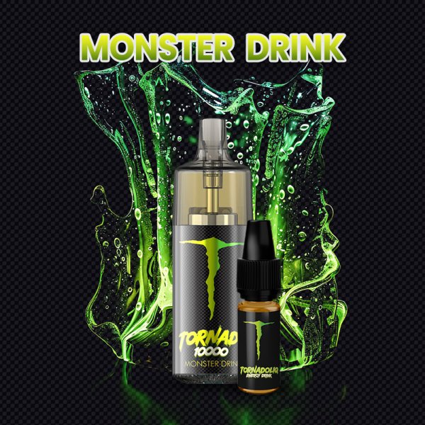 Puff Tornado 10000 TPD Europe Monster Drink 10/20mg Drink Edition