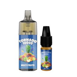 Tornado 10000 TPD Multi Fruit 10/20mg - Gobar X Tornadoliq