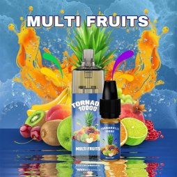 Tornado 10000 TPD Multi Fruit 10/20mg - Gobar X Tornadoliq