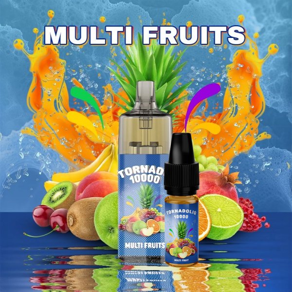 Puff Tornado 10000 TPD Europe Multi Fruit 10/20mg Drink Edition