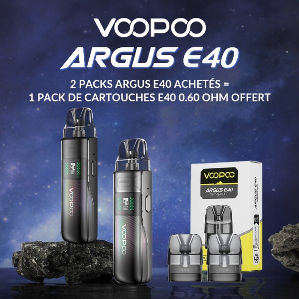 [Offre] 2+1 Offre Découverte Argus E40 - Voopoo