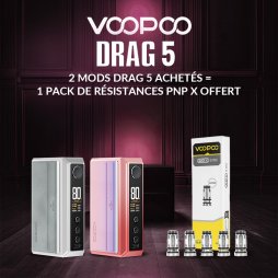 2+1 Offre Découverte Mod Drag 5 - Voopoo