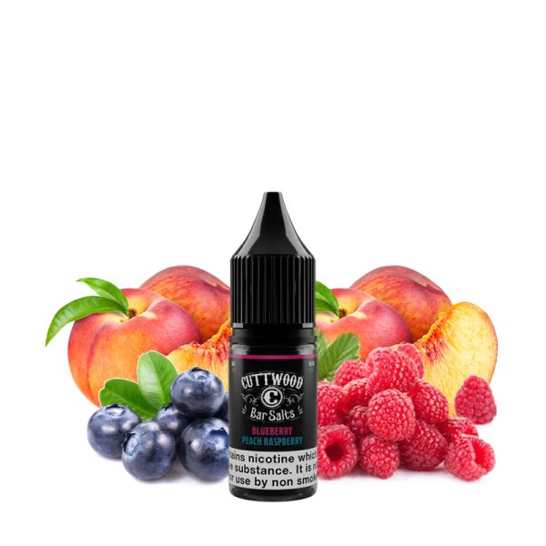 Blueberry Peach Raspberry Nic Salts 10ml - Bar Salts by Cuttwood