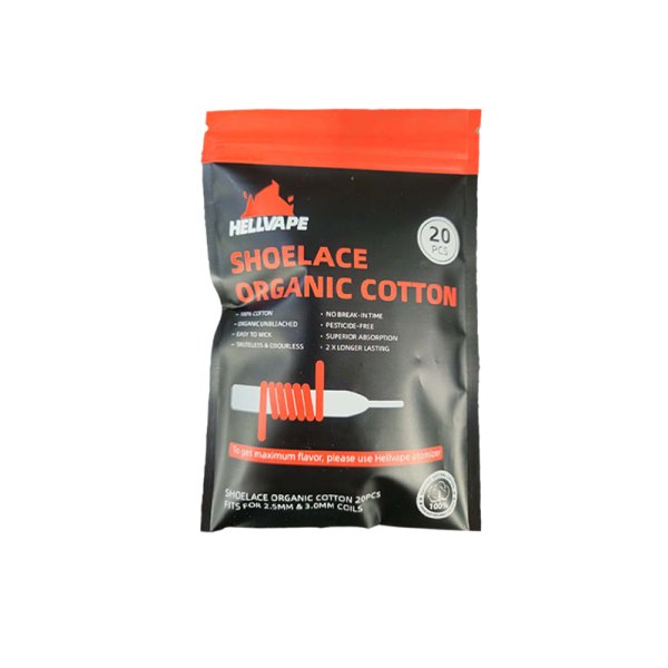 Coton en Lacet Organique (20pcs) - Hellvape