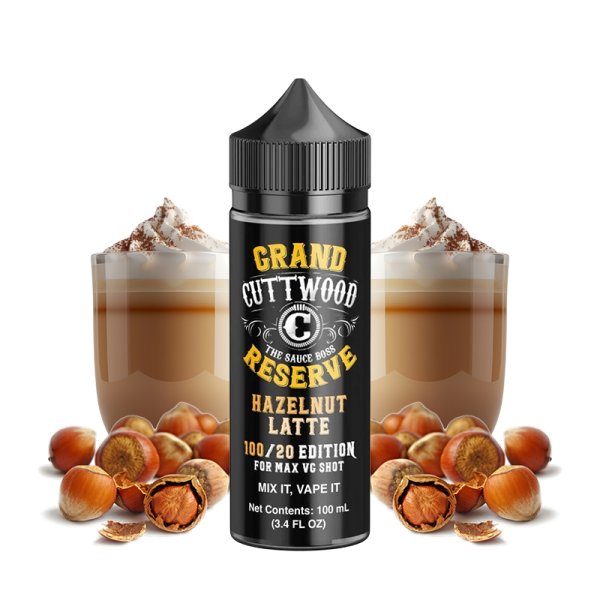 Hazelnut Latte Tobacco 0mg 100ml - Cuttwood Grand Reserve