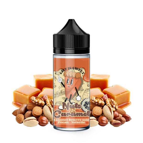 Nuts & Caramel 0mg 100ml - Life Is Sweet by Crazy Labs