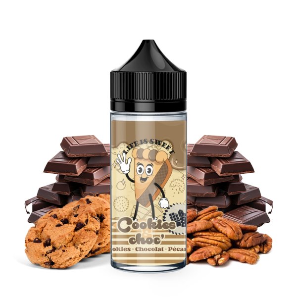 Cookies & Choc' 0mg 100ml - Life Is Sweet by Crazy Labs