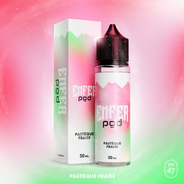 Pastèque Fraise 0mg 50ml - ENFER POD by ENFER