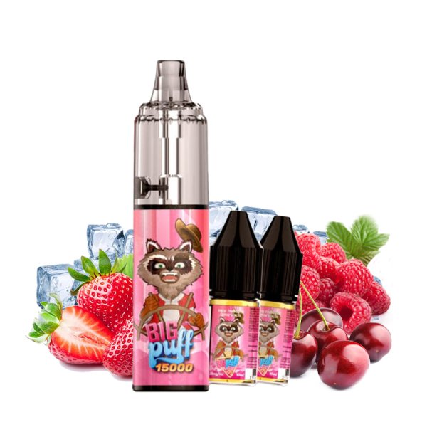 Big Puff 15000 Fraise Framboise Cerise Glacée - Big Puff