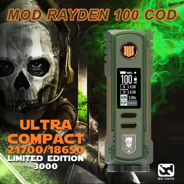 [Produit Pack] Mod Rayden 100 V 1.5 COD Limited Edition - BD Vape