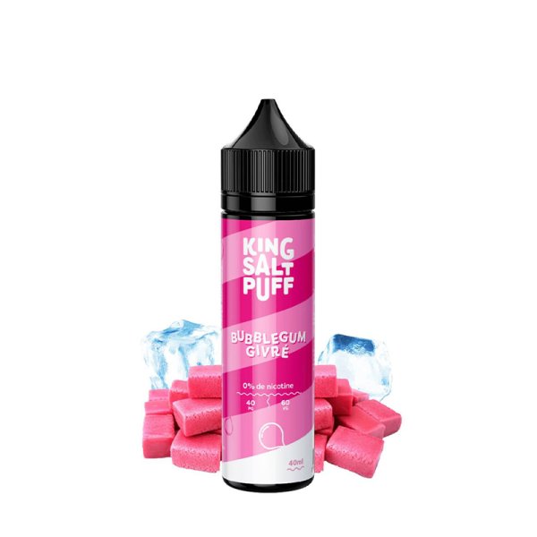 Bubble Gum Givré 0mg 40ml - King Salt Puff