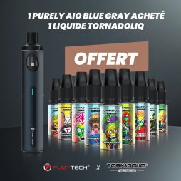 1+1 Offre Découverte Purely AIO Blue Gray X Tornadoliq - Fumytech