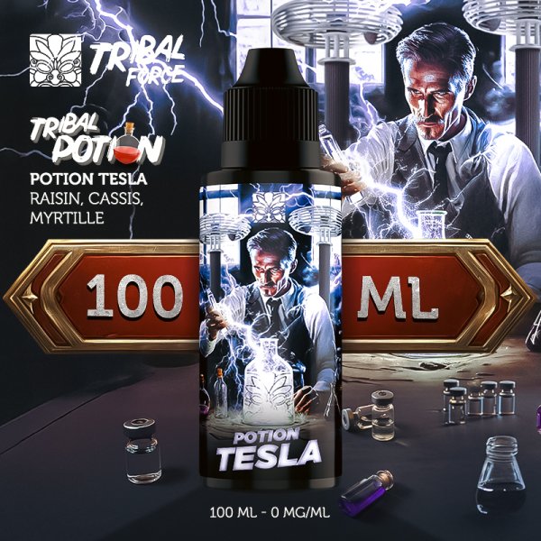 Potion Tesla (Raisin/Cassis/Myrtille) 0mg 100ml - Tribal Force