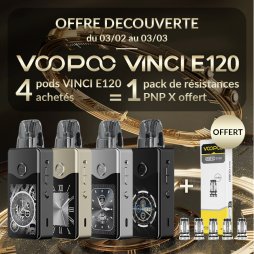 [Offre Découverte] 4+1 Offre Découverte Vinci E120 - Voopoo