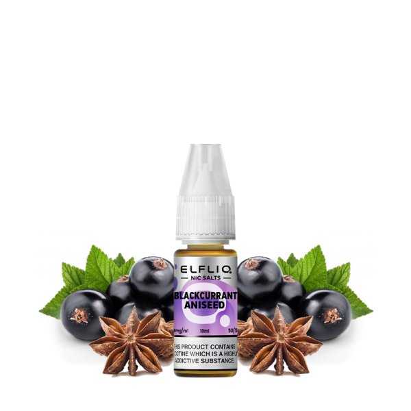 Blackcurrant Aniseed Nic Salt 10ml - Elfliq by Elfbar