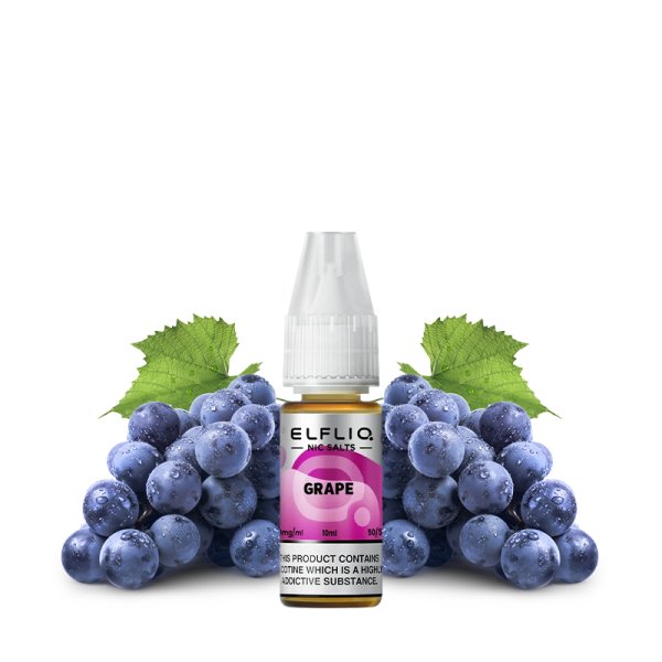 Grape Nic Salt 10ml - Elfliq by Elfbar