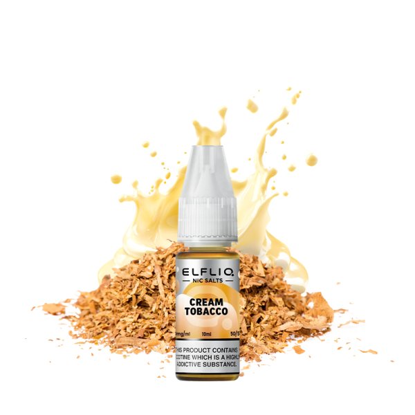 Cream Tobacco Nic Salt 10ml - Elfliq by Elf Bar